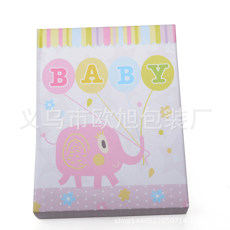 可爱卡通图案礼品包装盒 儿童送礼专用袜裤内衣精致包装盒 可定制