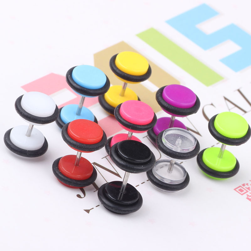 Acrylic Candy Colored Ball Ear Stud Ear Bone Nail Body Jewelry Japanese Korean Style detail image 7