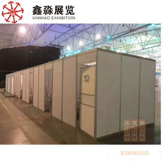 厂家直销展览用八棱柱标摊铝合金门标准摊位铝门展位铝合金推拉门