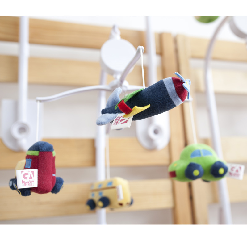 新生儿床铃礼盒0-1岁婴儿玩具旋转床头音乐摇铃宝宝车挂安抚玩具|ms