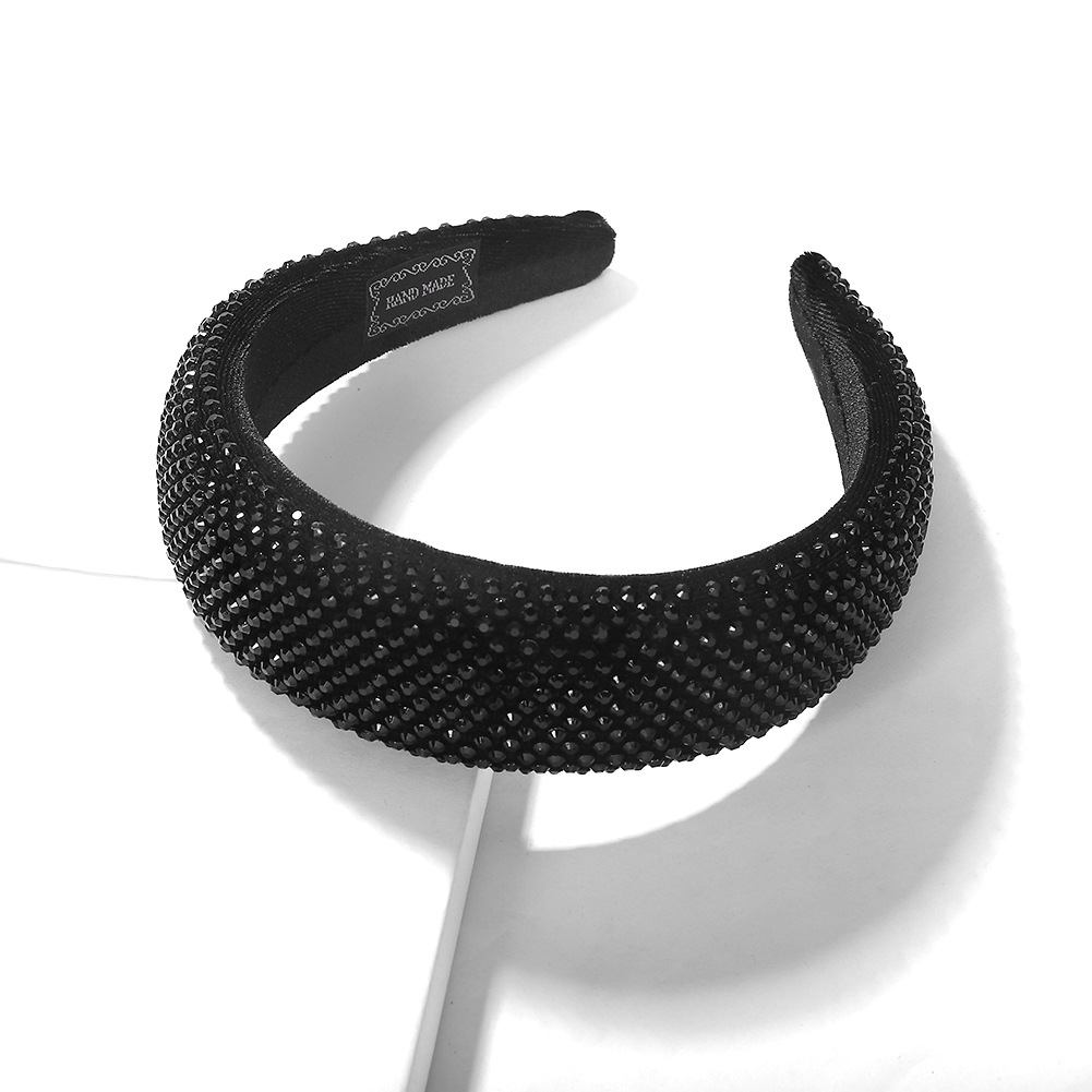 New High-end Velvet Diamond Headband Jewelry display picture 8