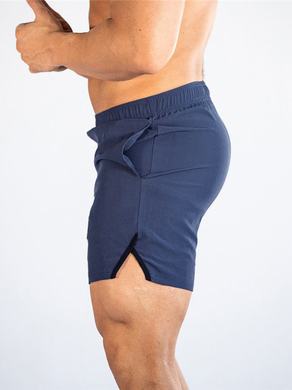Comercio exterior de color sólido tablero ligero verano hombres pantalones cortos de fitness deportes casuales correr de secado rápido pantalones cortos de entrenamiento de baloncesto