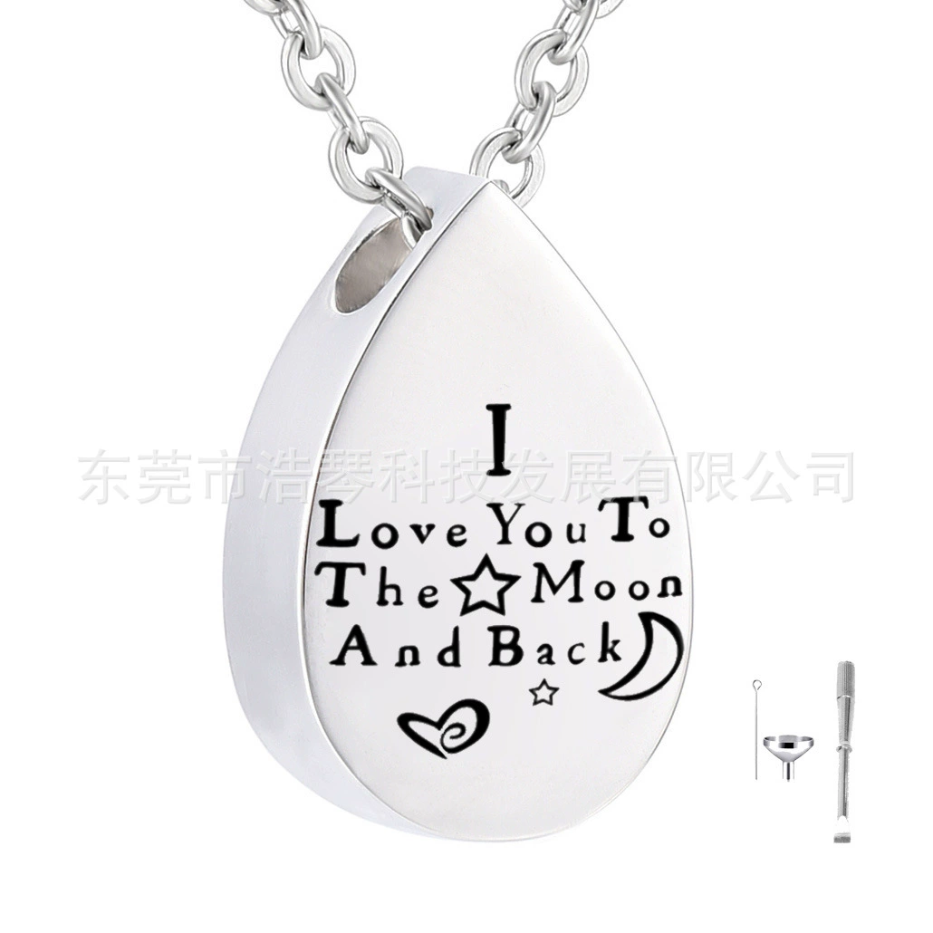 Воспоминание о близких животных волосы кости и пепел ожерелье слеза форме Луны звезда урна кулон эфирное масло бутылка