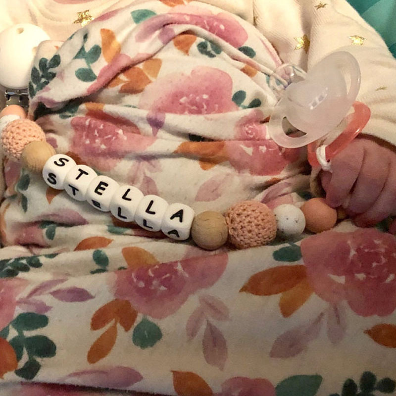 Bebé chupete clip bebé juguete silicona chupete cadena anti-gota con mordedor anti-perdido cadena comercio exterior