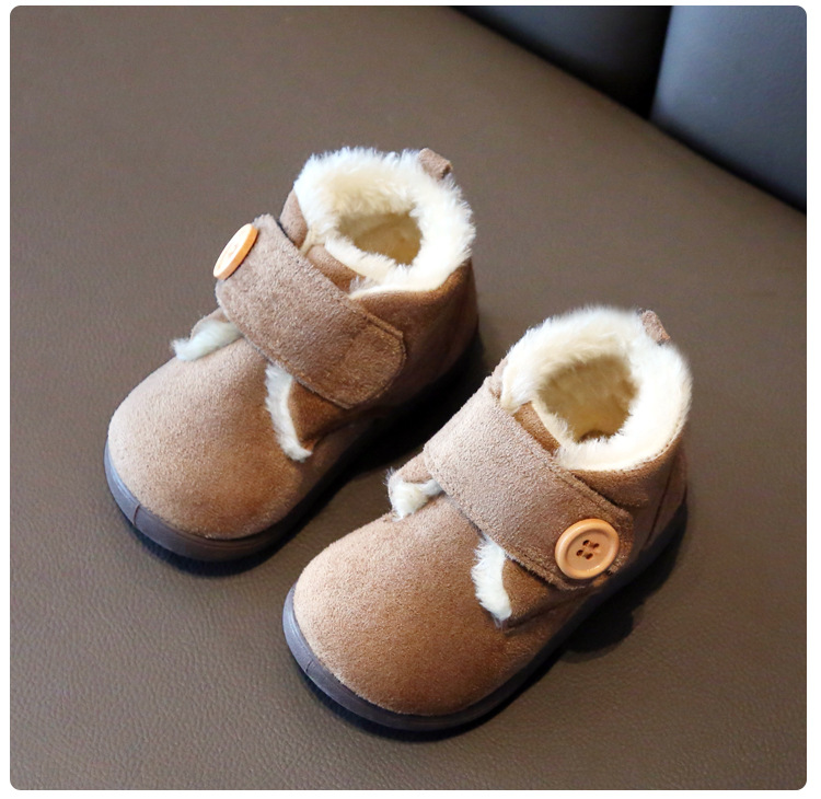Scarpe da bambino in cotone, 1-3 anni, suole morbide e spesse da uomo invernali, pantaloncini caldi per bambini e ragazze_voghion.com
