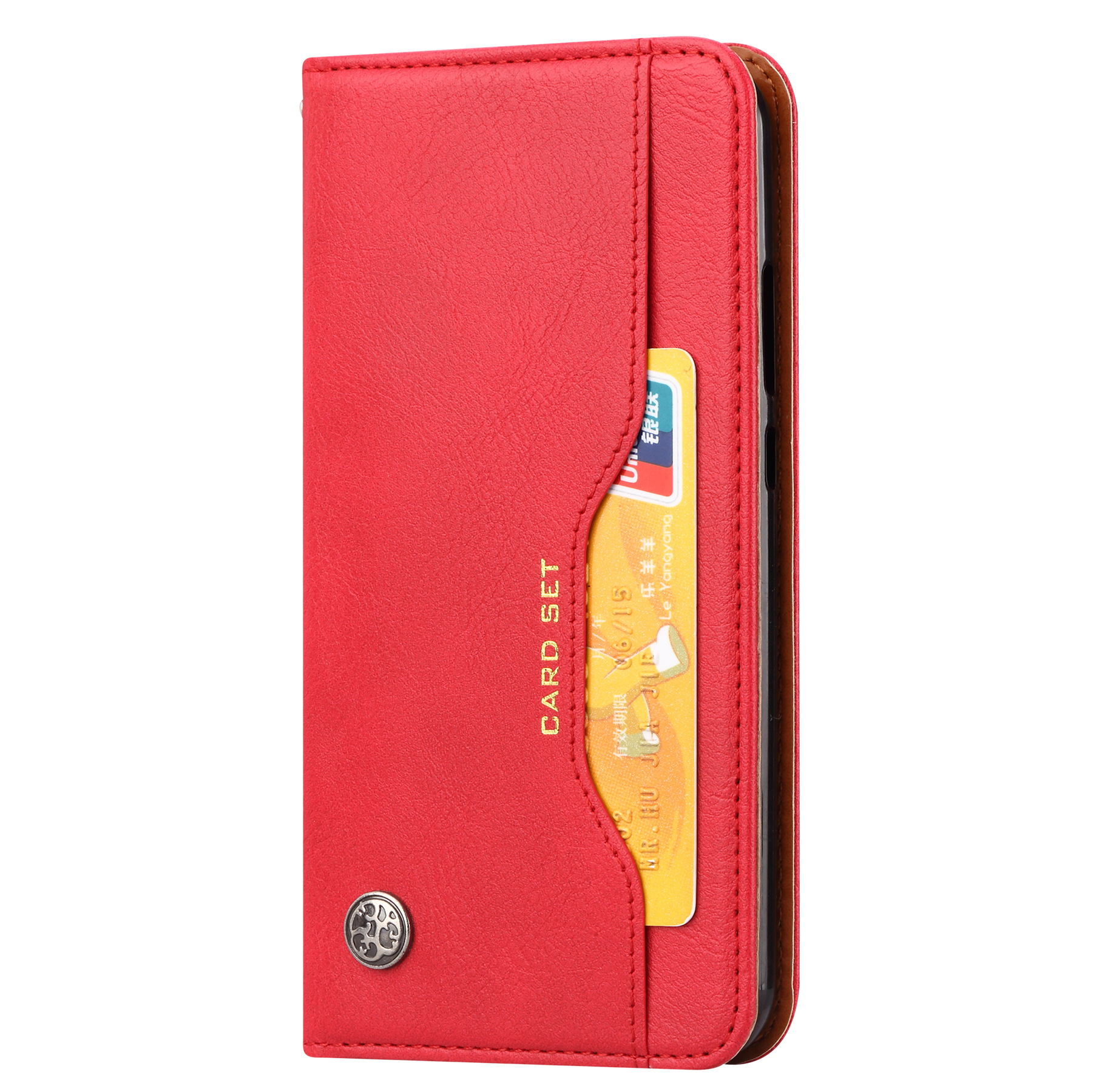 Aplicable a Huawei P30 Lite Funda de cuero amasar Tarjeta de cuero magnético Funda protectora P30lite teléfono móvil caso