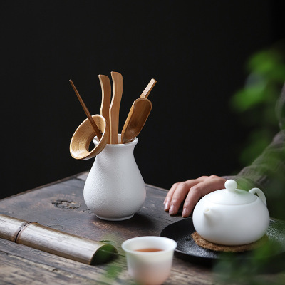 陶瓷茶道六君子 茶具配件 竹制创意茶道套装加工定制logo厂家直销