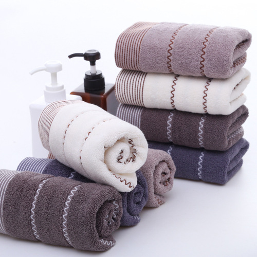 Pure cotton towel adult face home use thick daily necessities water pattern pure cotton 32-ply towel logo