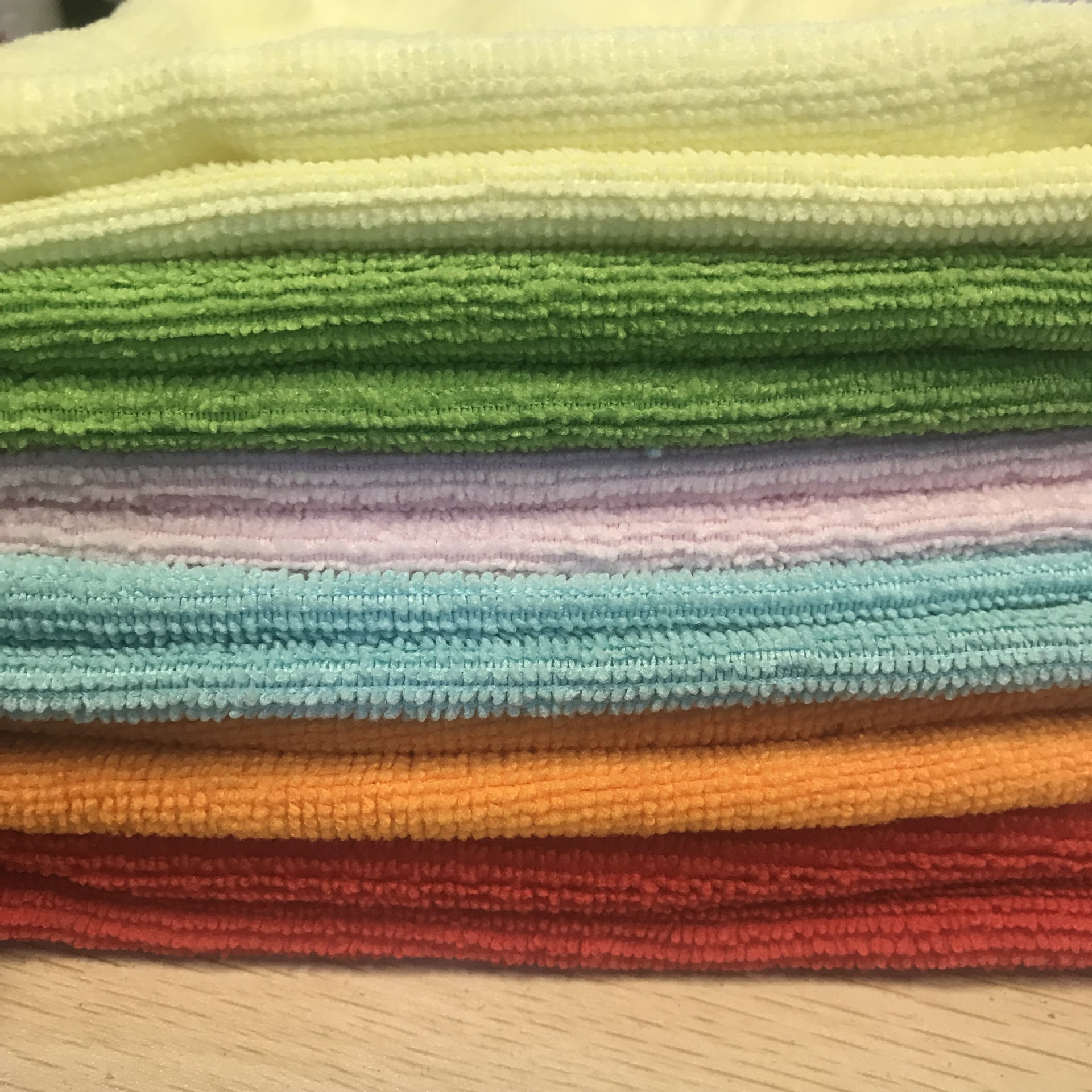 厂家直销经编涤锦超细纤维毛巾面料，干发巾，擦车毛巾布料