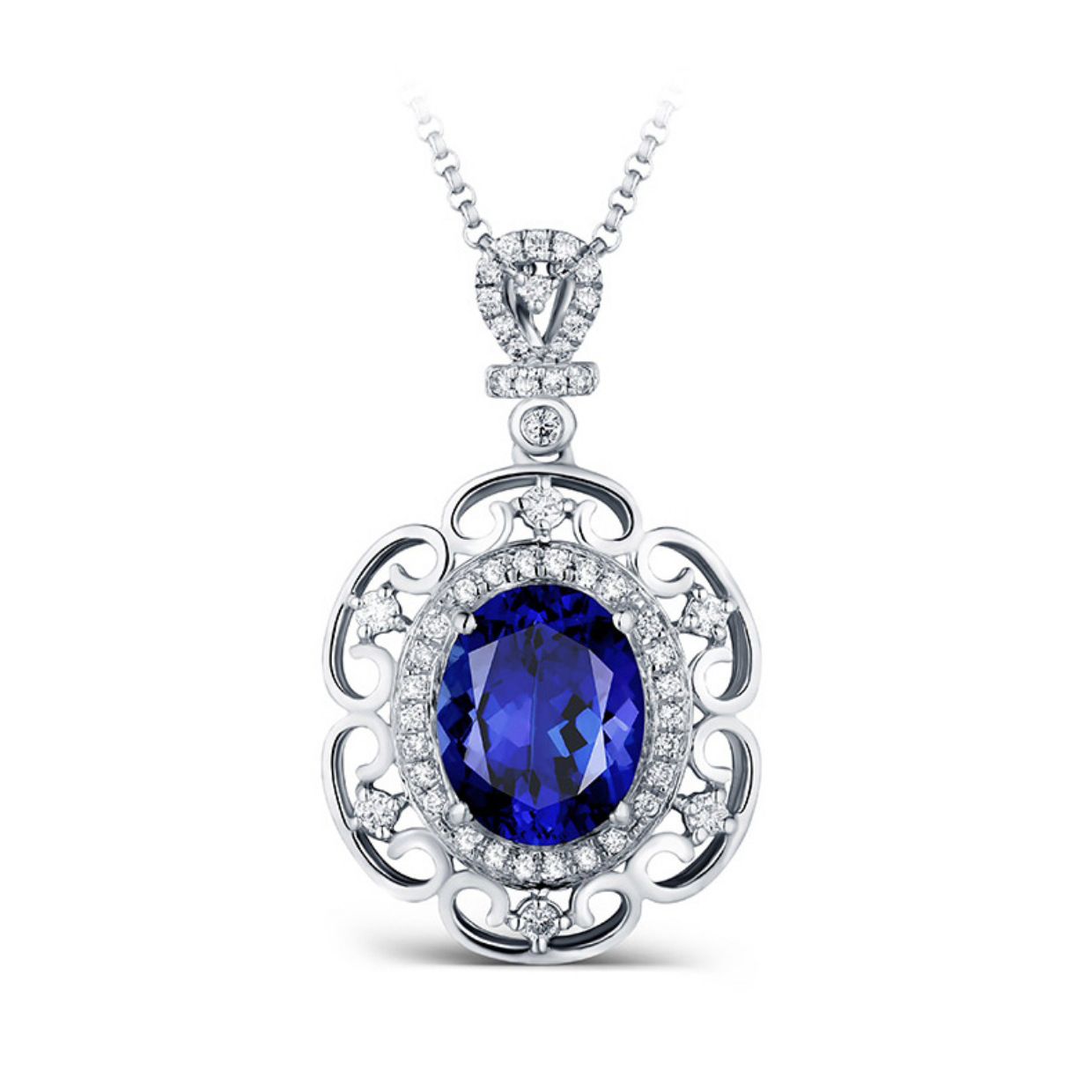 sapphire fashionable elegant pendant