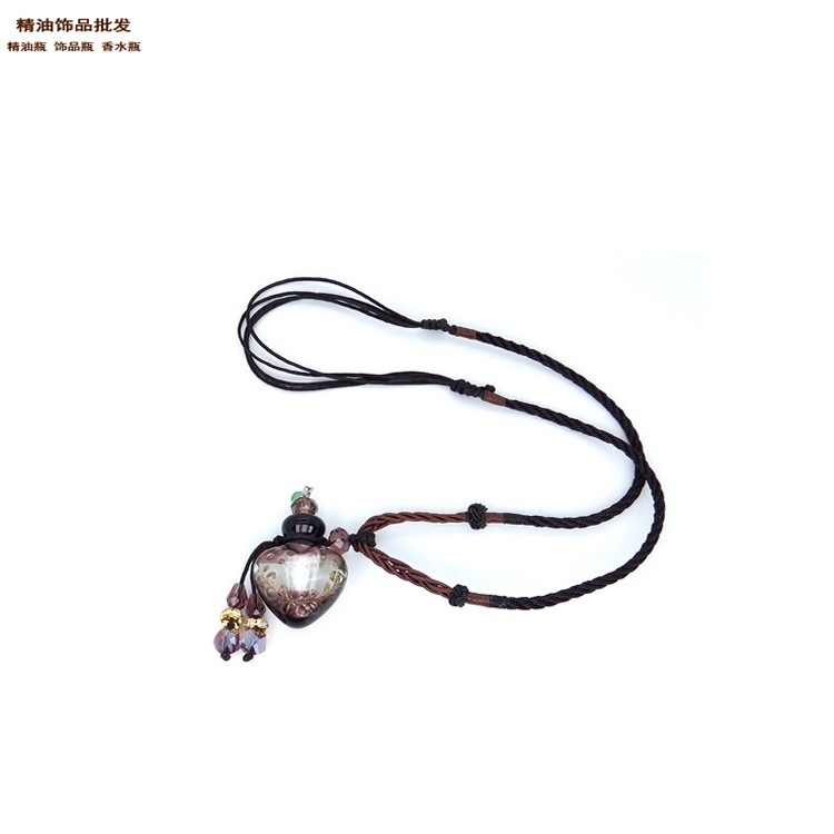 中国精油饰品网紫色缨诺绳大号扁圆巴洛克项链2.jpg