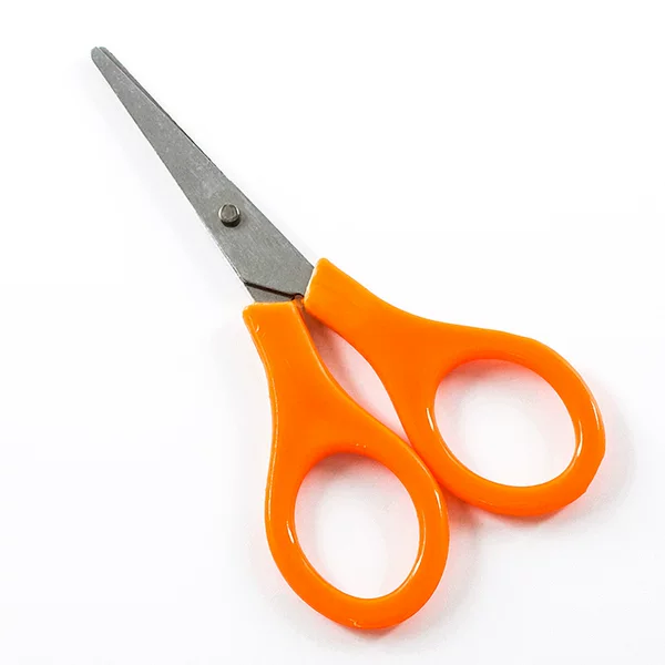 Orange small scissors special scissors for first aid bags small stainless steel scissors plastic handle scissors 9CM scissors