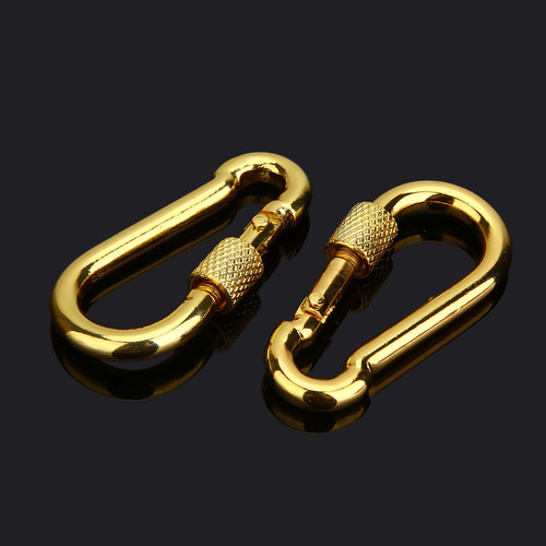 High-end load-bearing load-bearing hook carabiner spring buckle insurance buckle safety hook dog chain buckle chain buckle