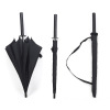 Creative 8 Bone Umbrella Long Handle Black Technology Sword Umbrella Fiber Umbrella Bone Storm Animation Logo Samurai Knife Umbrella