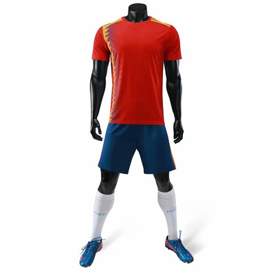 足球服男夏韓版套裝短袖定制高中學生球衣初中訓練隊服訂制足球衣