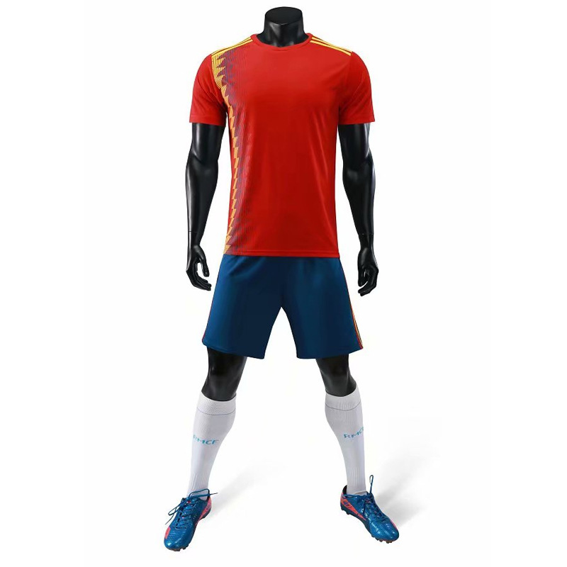 足球服男夏韓版套裝短袖定制高中學生球衣初中訓練隊服訂制足球衣