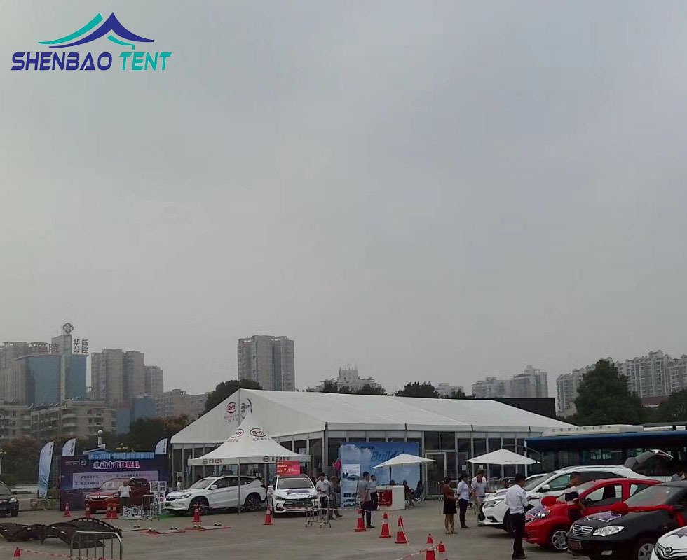 户外车展活动玻璃墙篷房 展览展会铝合金户外遮阳欧式帐篷