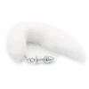 White tail metal anal plug