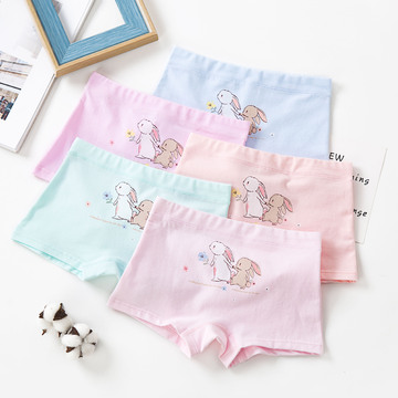 盒装女童内裤卡通纯棉儿童平角裤中小童宝宝短裤a类女孩内裤批发