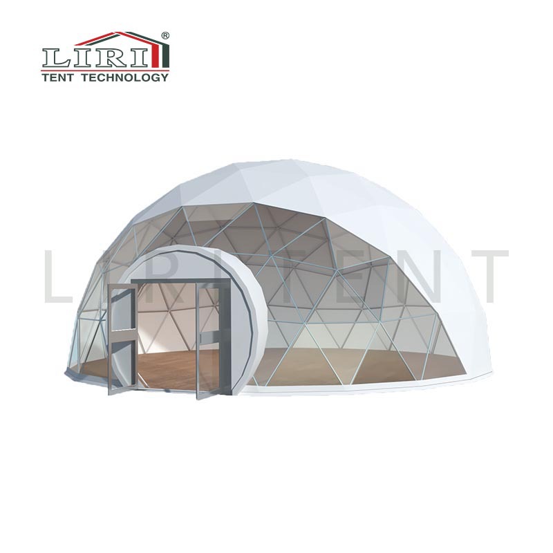 麗日白色圓頂球形篷房 戶外星空帳篷配件活動帳篷定制 篷房廠家