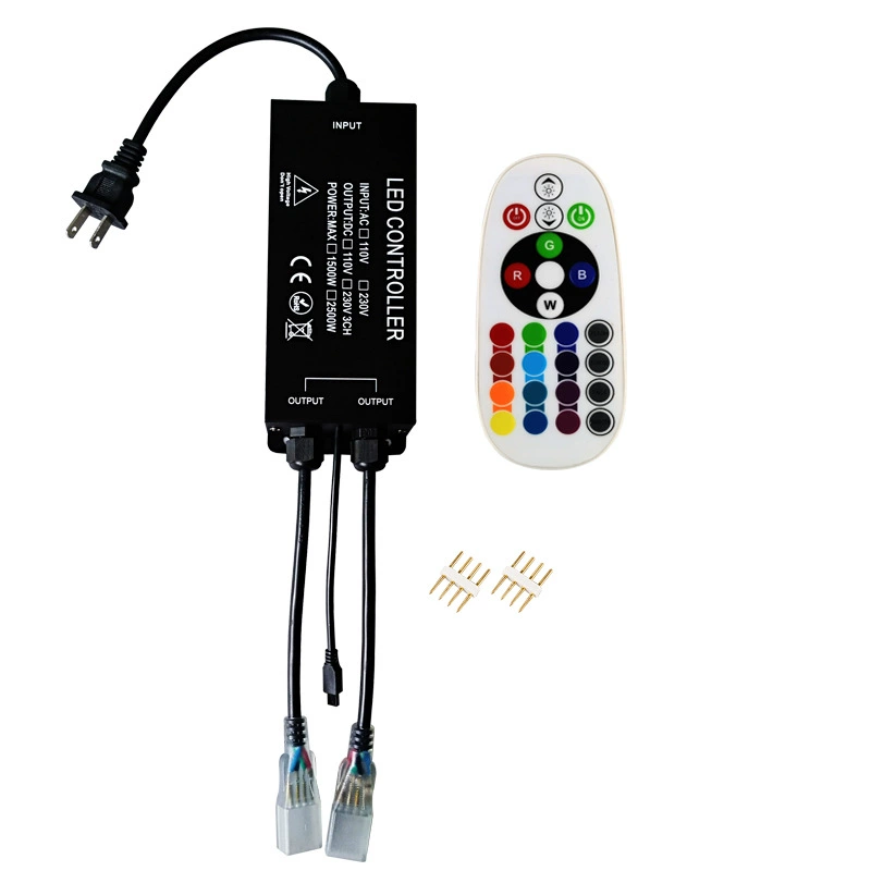 Light strip, controller, colorful LED lamp, plug, 220v, 16 colors, remote control