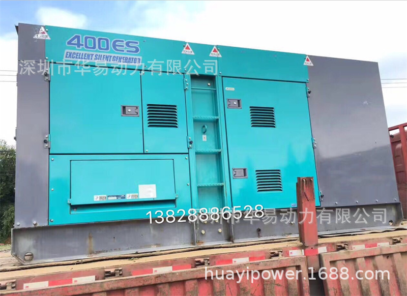 二手电友Denyo柴油发电机310千瓦静音柴油发电机电友DCA-400回收
