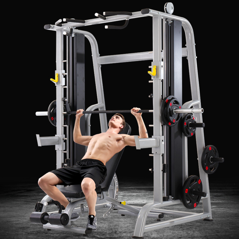 Xinjuli Smith Machine Squat rack gran entrenamiento integral equipo de fitness Barbell levantamiento de pesas banco de prensa rack pórtico