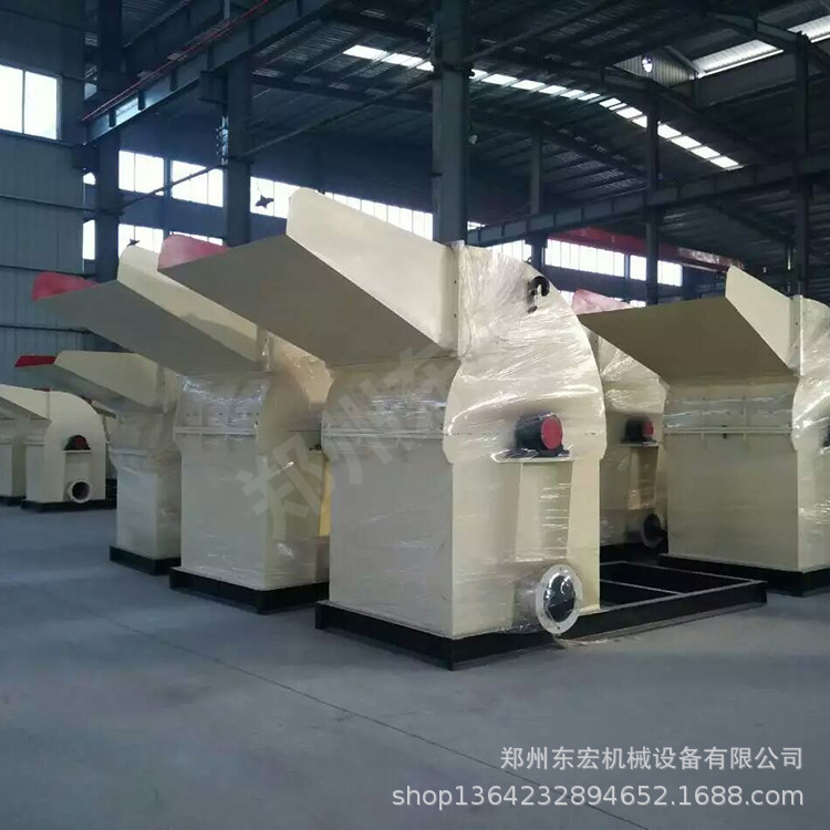 废旧建筑板材垃圾粉碎设备 复合板打碎机 壳子板边下脚料粉碎机