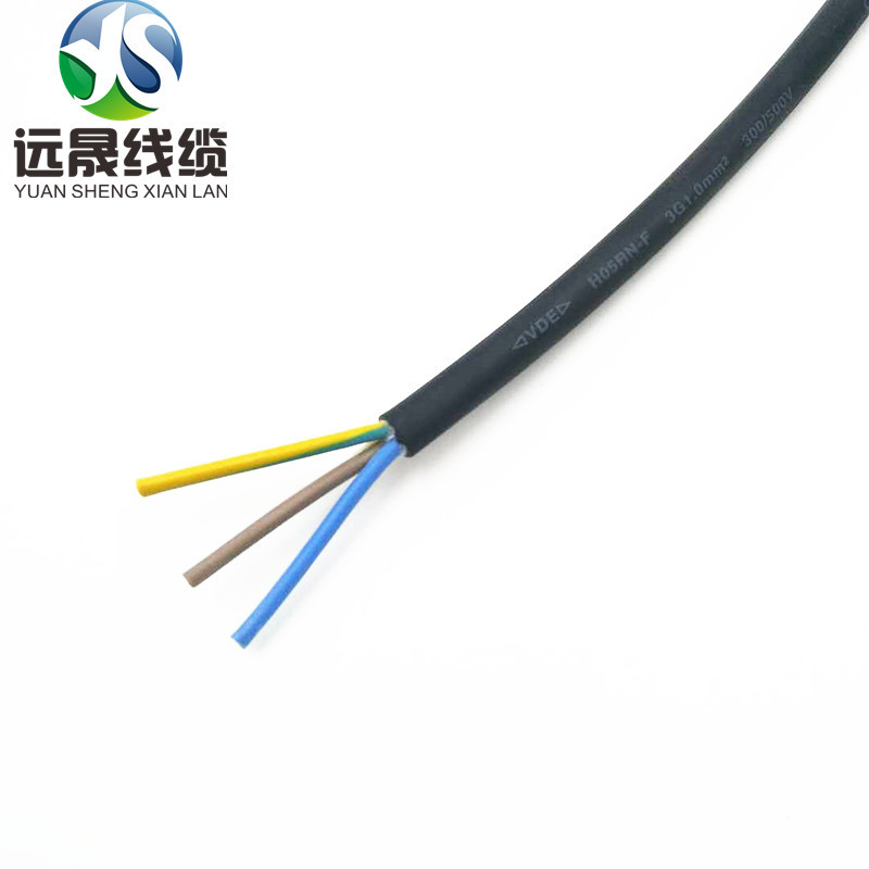 养殖工程灯户外防晒橡胶线VDE认证H05RN-F3*1.0电源线厂价直销