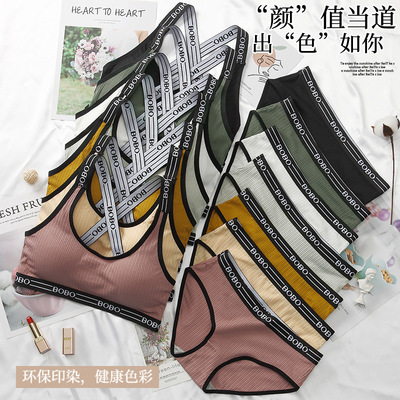 new pattern Cotton vest Beautiful back Wrap chest camisole Primer Underwear Wireless motion Bras Pad solar system