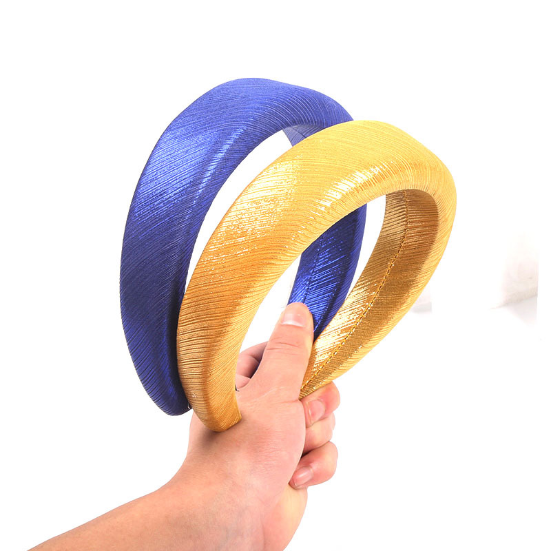 Simple Radium Metal Fabric Sponge Headband Korean display picture 10