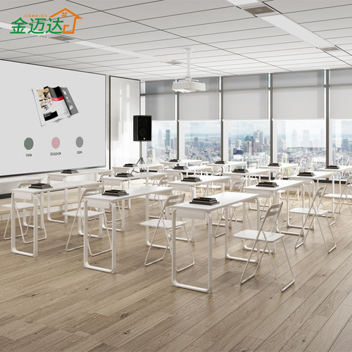 Training table and chair set, minimalist modern conference tables, educational institutions, tutoring classes, school desks