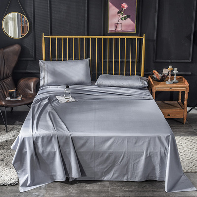 長絨棉賓館床單全棉活性斜紋純色套件純棉活性床笠床罩批發