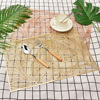 Leaves Hot Drawing Mat Leaves PVC Meadow Western Dining Table Pad High-end Hotel Restaurant Banquet Meal Mat Simple Decoration