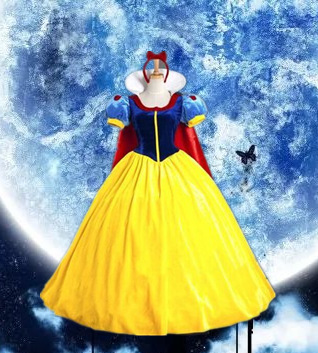 New Amazon Hot Halloween Costume Adult Snow White Dress Character Masquerade Platform Performance Costume