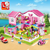 Fuchsia constructor, family villa for princess, toy