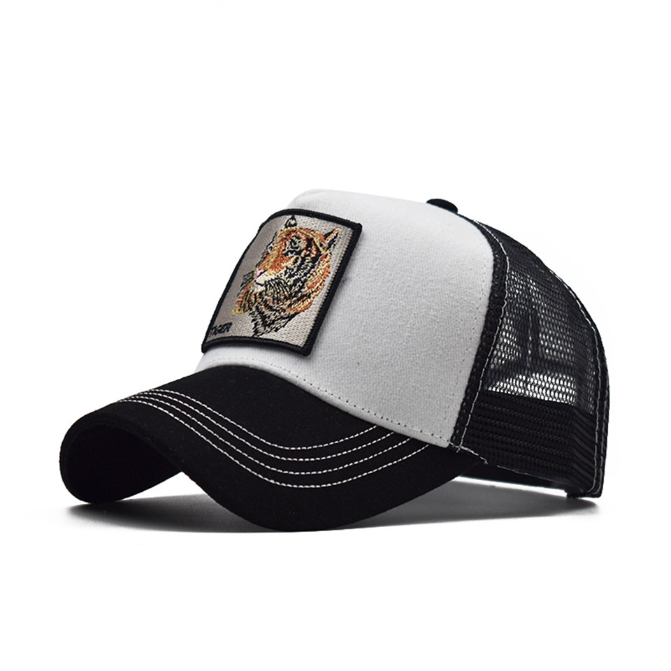 Vyšívaná zvířecí bavlněná síťovaná čepice Dámská baseballová čepice Pánská outdoorová sportovní čepice Kachní čepice_voghion.com