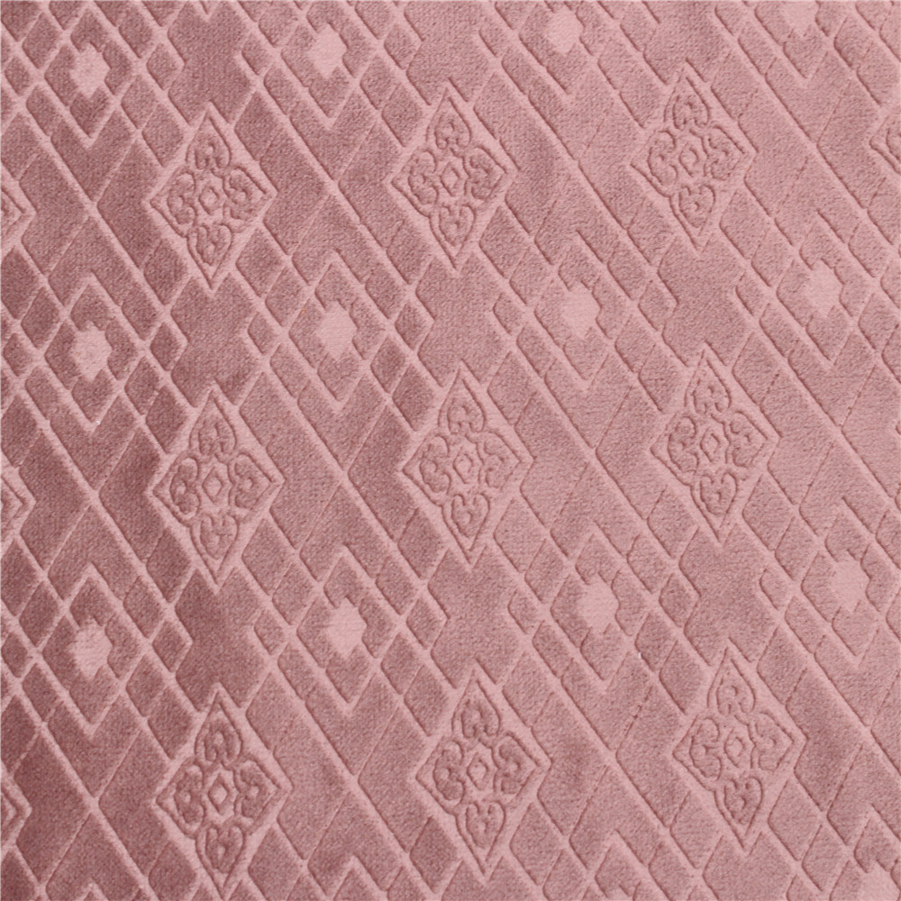 厂家供应经编压花绒布 欧式沙发窗帘面料