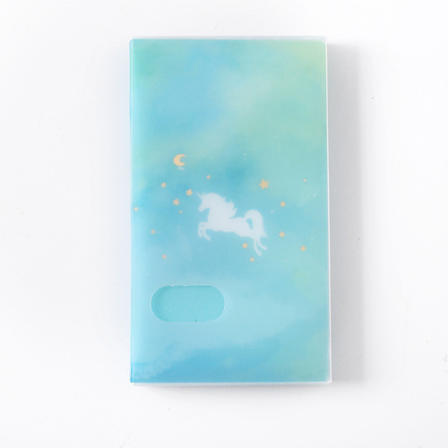 Korean stationery love's smile PP business card holder business card book card bag train ticket book 120 card slots large capacity