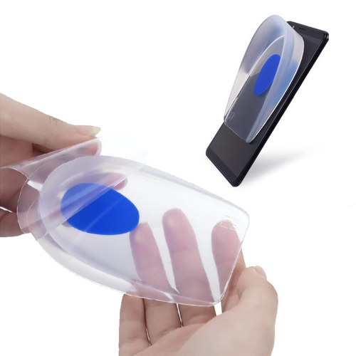 Silicone shock-absorbing heel pad, heel, heel pad, soft thickened half size pad, heel pad