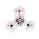 Wholesale transparent crystal LED lights colorful luminous fingertip gyro Nai fall PVC material cross-border finger gyro toys
