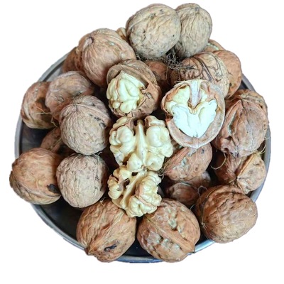 四川特产2019新鲜晒干核桃老树非纸皮核桃适合孕妇小孩500g