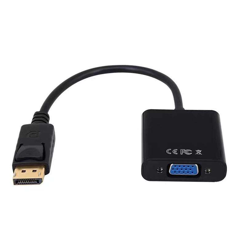 DisplayPort на VGA, большой DP на VGA, вращающийся DP на VGA кабель, соединение DLLE DP вращение проводки