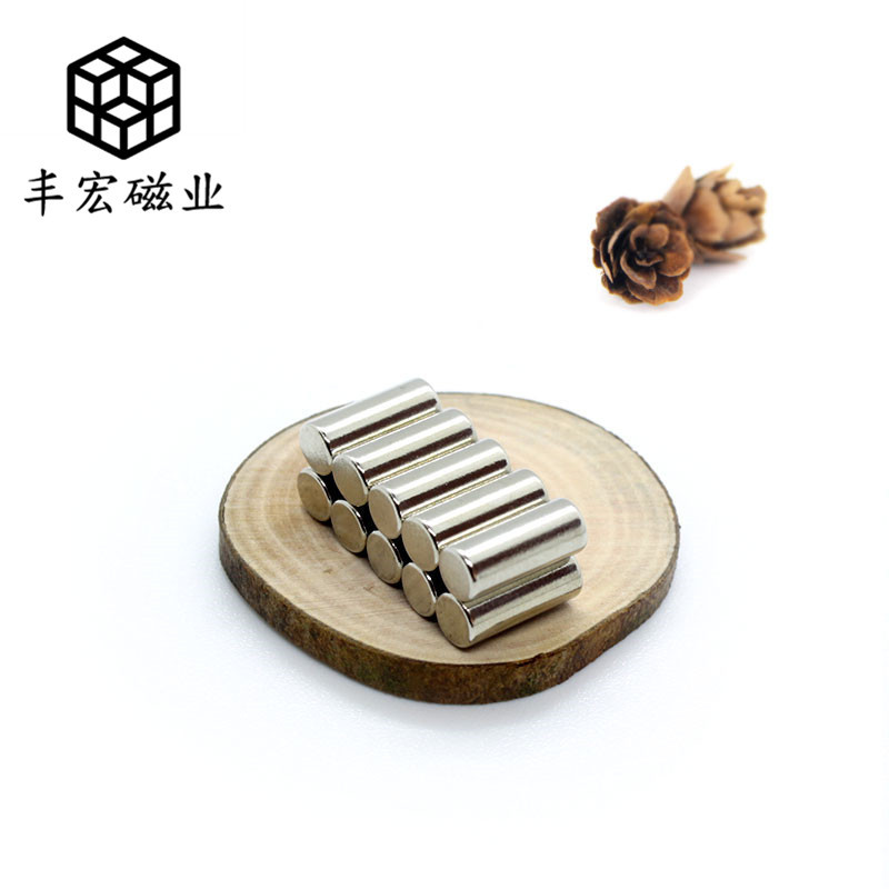 D4*10稀土永磁圆柱形磁钢4×10钕铁硼玩具磁铁强力磁条出口强磁