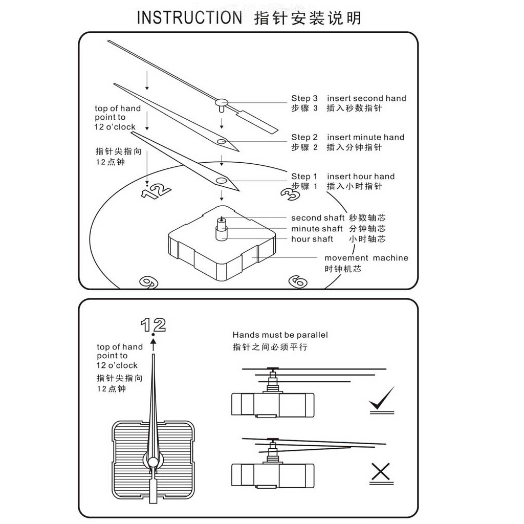 指针安装说明