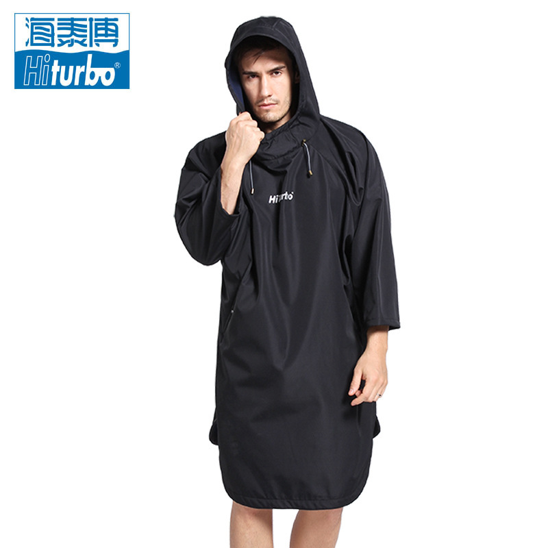 (2개) 히투르보 비치 목욕 가운 옷 변경 망토 다이빙 방망토 야외 스포츠 코트 겨울 두꺼운 하이타보