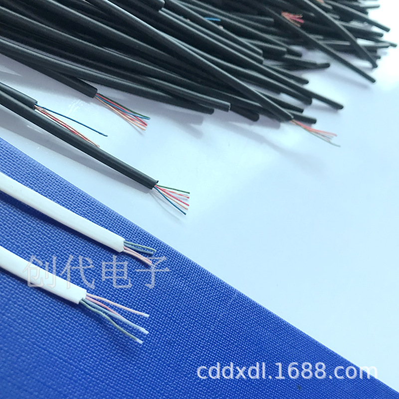 TPE材质耳机线5芯16/0.08漆包线 OD3.0mm 安防监控电子产品连接线