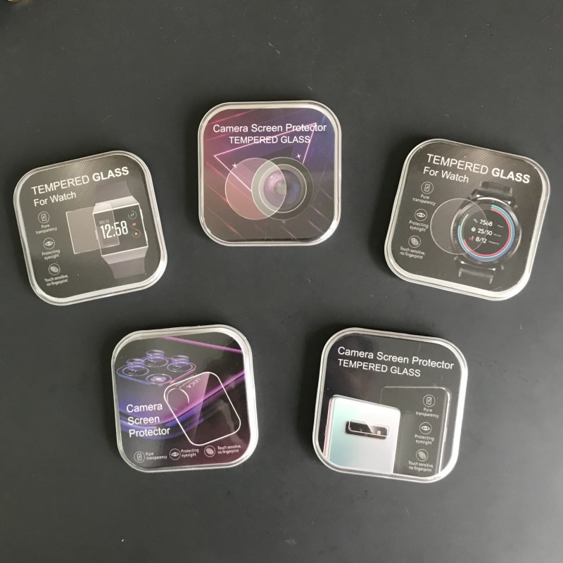 通用手机镜头玻璃膜包装塑料盒多款11摄像头钢化膜水晶超薄盒包装|ru