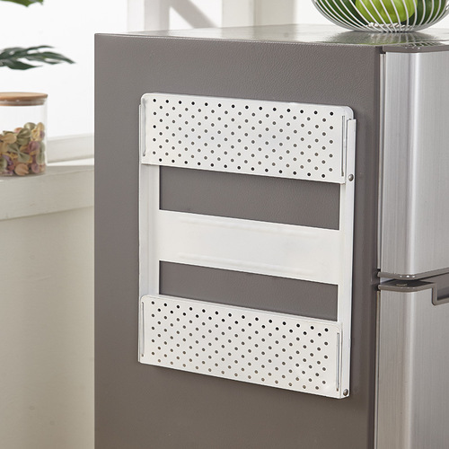 Cross-border folding Japanese-style multi-layer refrigerator rack wall hanging rack refrigerator side magnetic iron storage rack wholesale