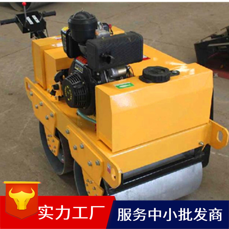 振动压路机 双钢轮振动压路机 SY-600手扶式振动压路机生产厂家